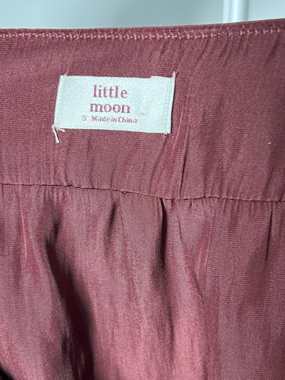 Little Moon Maroon V-Neck Spaghetti Strap Cami - Picture 4 of 4